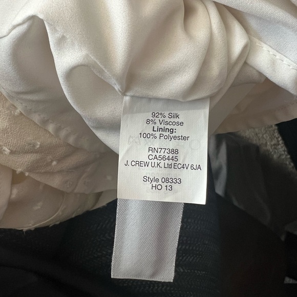 Madewell Etude Long Sleeve Silk Swiss Dot Dress Cream XS - Picture 7 of 9